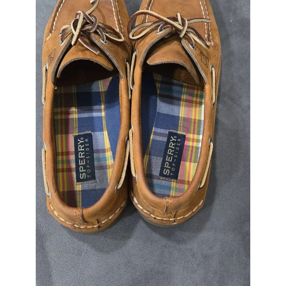 Sperry Top-Sider Authentic Original 2-Eye Boat Shoes Men's Size 11 Brown Leather